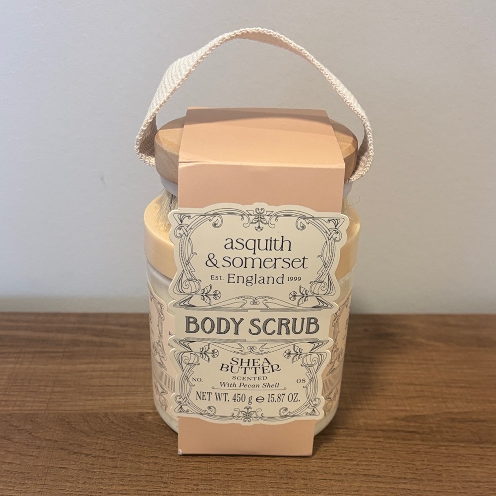 Shea Butter Body Scrub and Brush Set - 15.87 fl oz - NWT